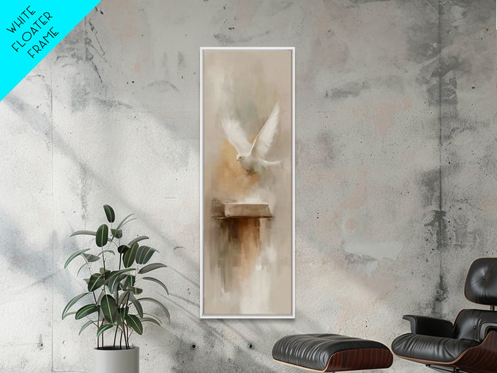Spirit Of Light – Framed Canvas Print – Tall Skinny Art Print – Christian Wall Art – Christian Art Canvas – Christian Painting – Christian