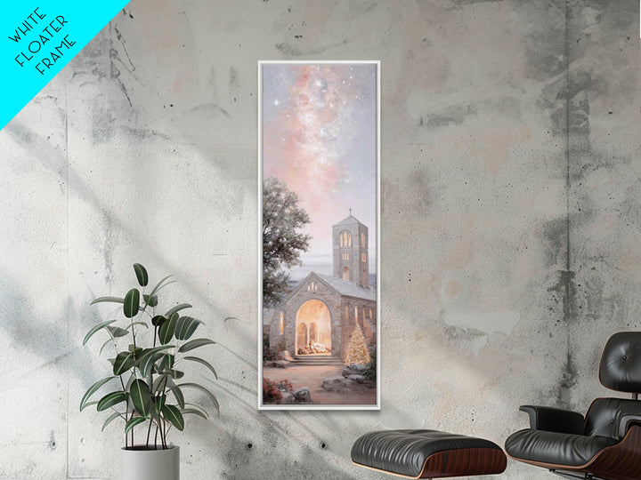 Star Of Bethlehem – Framed Canvas Print – Christian Christmas Art – Christian Wall Art – Christian Art Canvas – Skinny Art