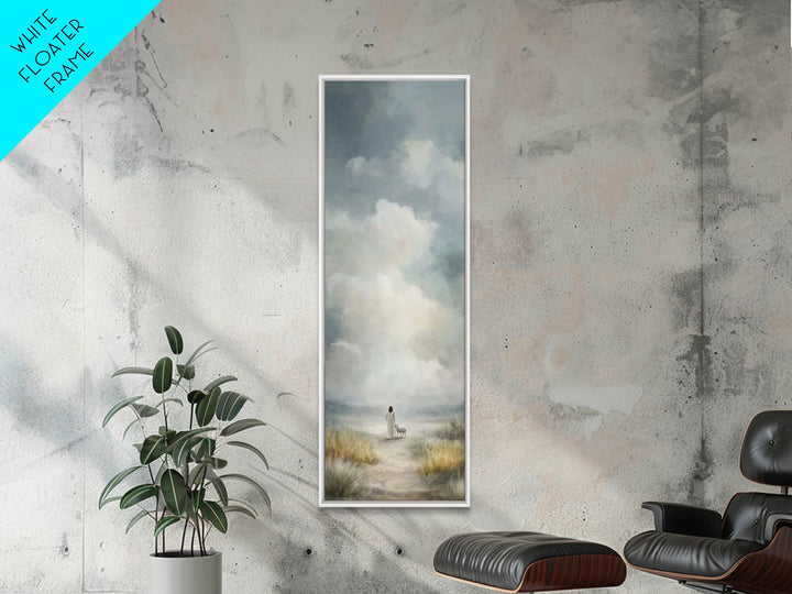 Path Of His Peace – Framed Canvas Print – Narrow Art – Christian Wall Art – Jesus Painting – Christian Art Canvas – Christian Decor