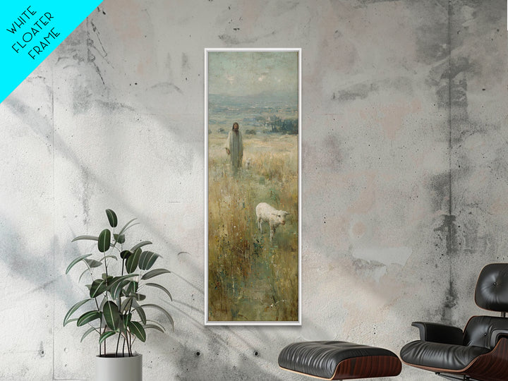 Desert Morning Walk – Framed Canvas Print – Skinny Art – Christian Art Canvas – Jesus Painting – Christian Art – Christian Decor For Home