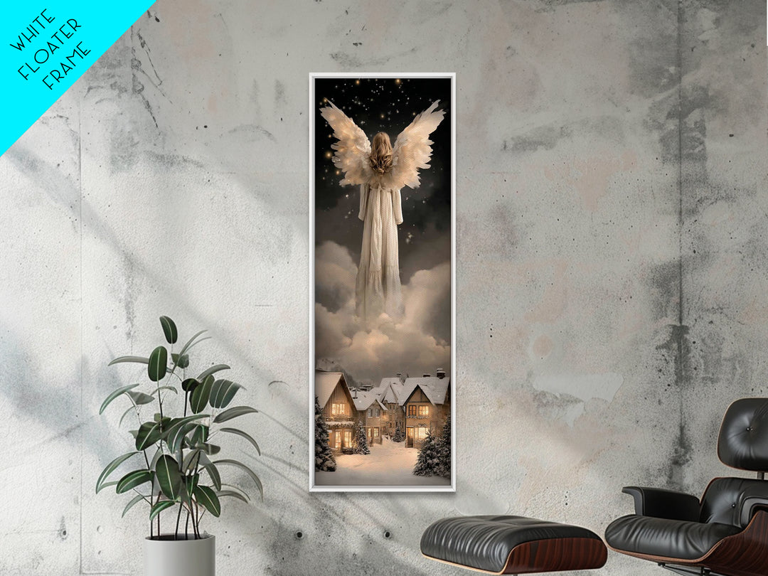 Starry Messenger – Framed Canvas Print | Christian Art Canvas | Christmas Art Prints | Christian Christmas Art | Tall Skinny Art Print | Ch
