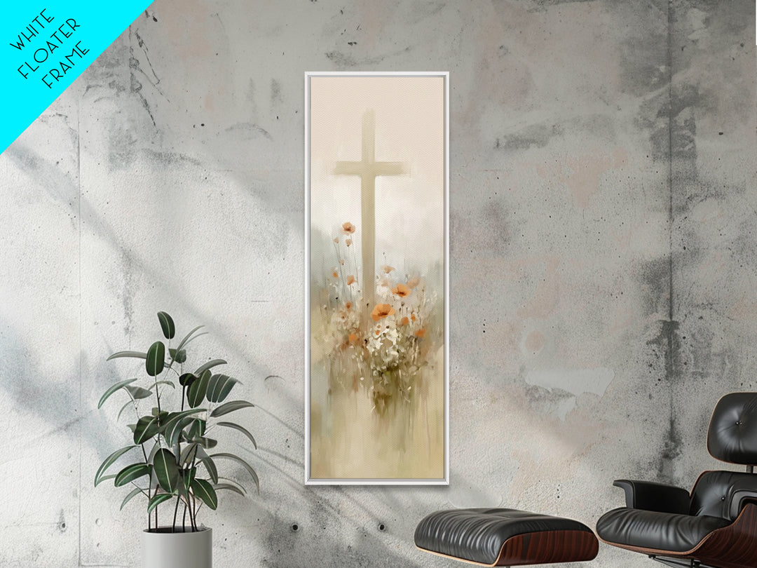 Fields Of Renewal | Framed Canvas Print | Tall Skinny Art Print | Christian Art Canvas | Christian Gift Ideas | Christmas Art | Christian W