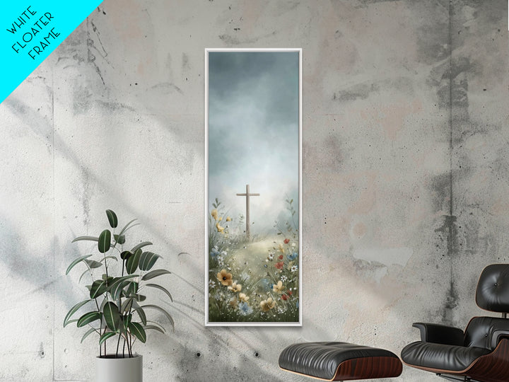 Pathway To Grace – Framed Canvas Print – Tall Narrow Wall Art – Christian Art Canvas – Christian Painting – Christmas Art – Christian Decor