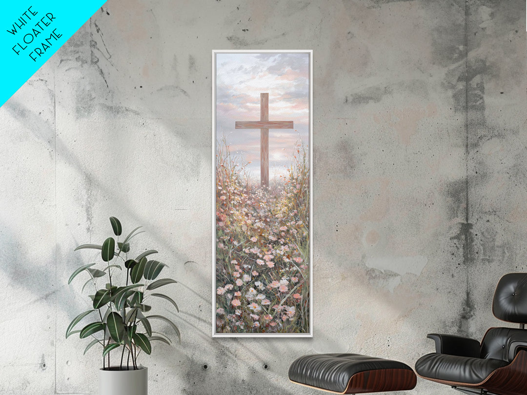 Garden Of Promise – Framed Canvas Print – Tall Narrow Wall Art – Christian Art Canvas – Christian Wall Art – Christian Art Print – Christia