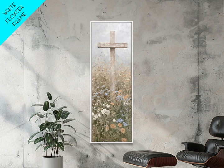 Field Of Mercy | Framed Canvas Print | Skinny Art | Christian Wall Art | Christian Art Canvas | Subtle Christian Art | Christian Christmas