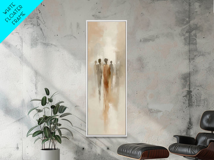 Figures Of Grace – Framed Canvas Print – Tall Skinny Art Print – Christian Art Canvas – Abstract Christian Art – Christian Art Work – Chris