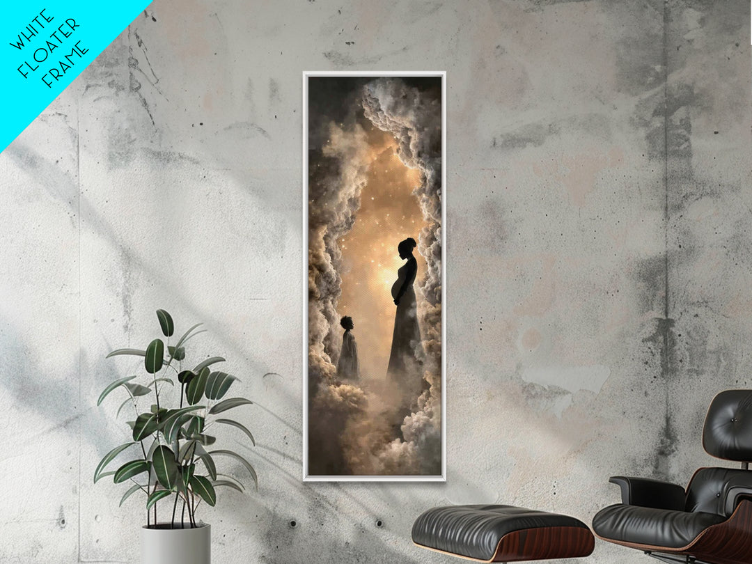 Divine Expectation, Framed Canvas Print, Skinny Art, Christian Art Canvas, Christian Wall Art, Christian Art Painting, Christian Christmas