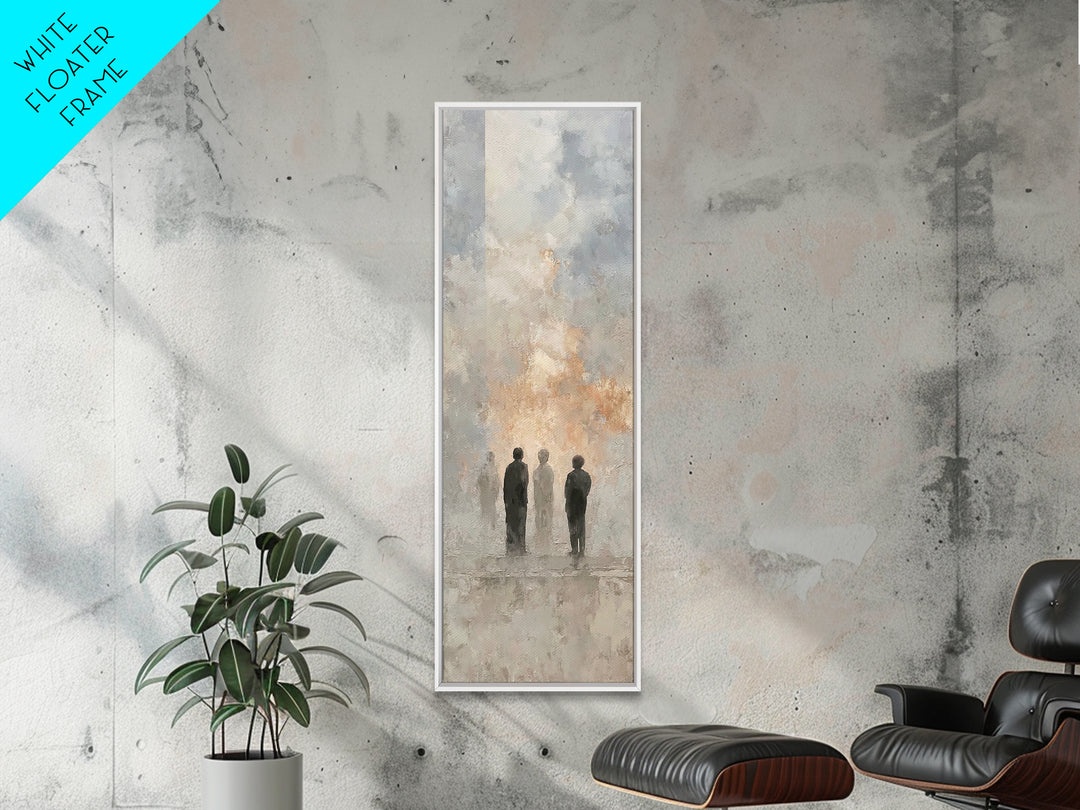 Clouds Of Witness, Framed Canvas Print, Tall Skinny Art Print, Christian Art Canvas, Christian Art Work, Christian Wall Art, Abstract Chris
