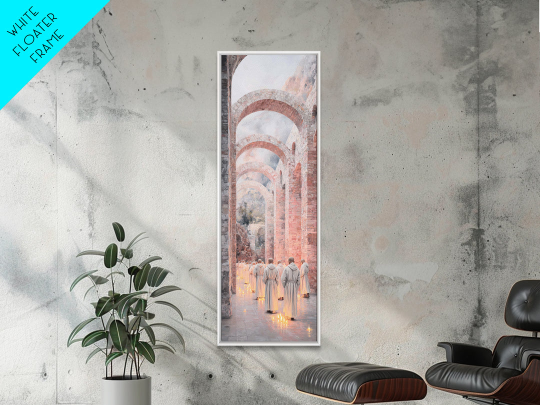 Procession Of Light – Framed Canvas Print – Skinny Art – Christian Wall Art – Modern Christian Painting – Christian Art Canvas – Christian