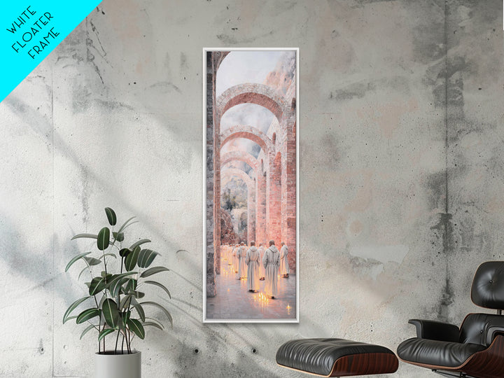 Procession Of Light – Framed Canvas Print – Skinny Art – Christian Wall Art – Modern Christian Painting – Christian Art Canvas – Christian