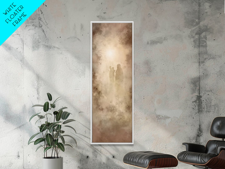 Desert Vision Light – Framed Canvas Print – Tall Narrow Wall Art – Christian Art Work – Moody Christian Art – Christian Wall Art – Unique C