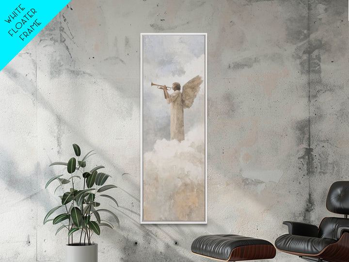 Trumpet Of Glory – Framed Canvas Print – Tall Narrow Wall Art – Christian Art Canvas – Christian Wall Art – Christian Christmas Art