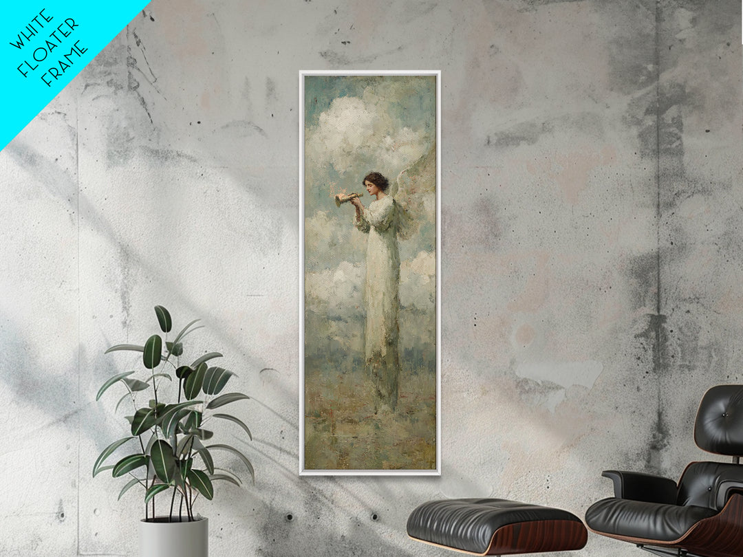 Herald Of Peace, Framed Canvas Print, Narrow Art, Christian Wall Art, Christian Art Canvas, Christian Christmas Art, Christian Decor
