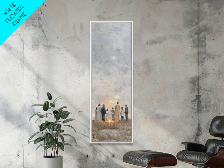 Dawn Of Praise, Framed Canvas Print, Narrow Art, Christian Wall Art, Christian Art Canvas, Christian Christmas Art, Christian Decor
