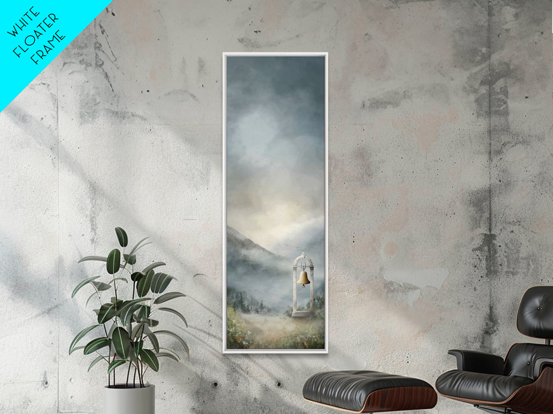 Old Chapel Bell – Framed Canvas Print – Tall Narrow Wall Art – Christian Wall Art – Jesus Painting – Christian Art Canvas – Christmas Art