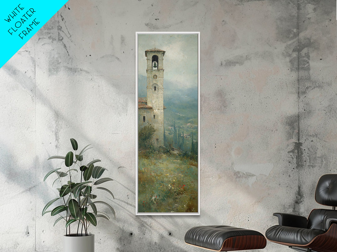 Hillside Sanctuary – Framed Canvas Print – Christian Art Canvas – Jesus Painting – Christian Wall Art – Christmas Art – Tall Narrow Wall Ar