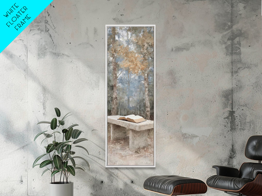 Path Of Scripture – Framed Canvas Print – Christian Art Canvas – Tall Narrow Wall Art – Christian Painting – Christian Wall Art – Christian
