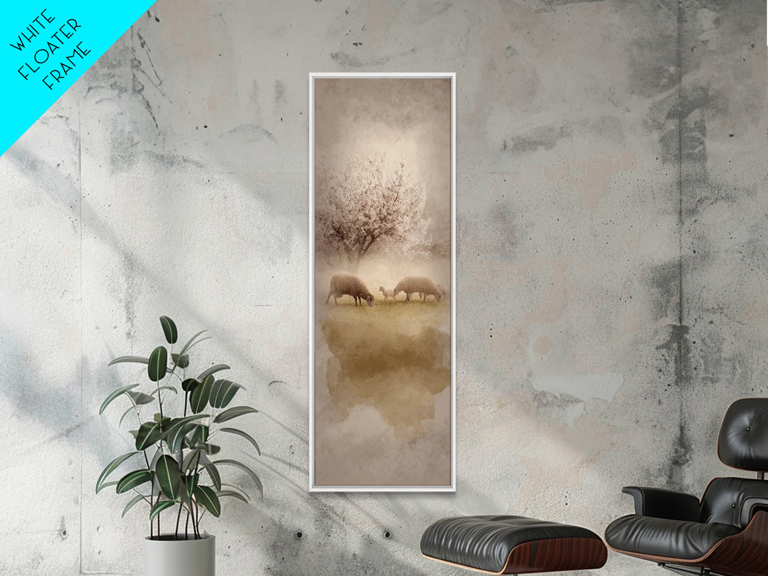 Morning Star Peace – Framed Canvas Print – Christian Wall Art – Christian Art Canvas – Tall Narrow Wall Art – Jesus Painting