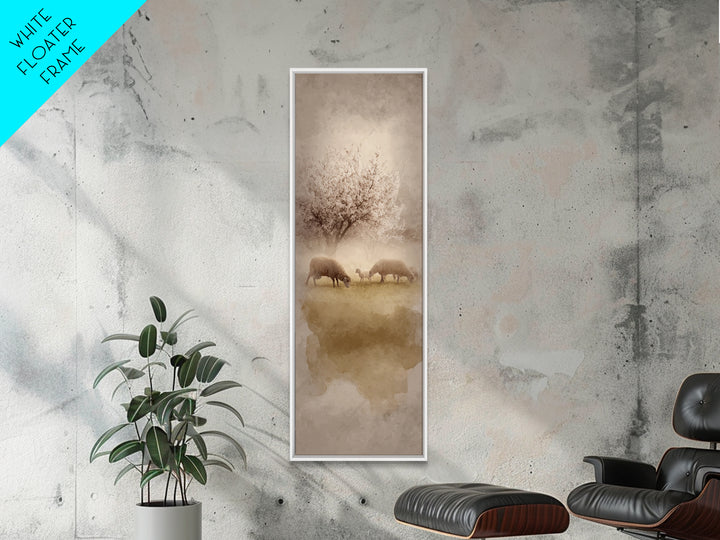 Morning Star Peace – Framed Canvas Print – Christian Wall Art – Christian Art Canvas – Tall Narrow Wall Art – Jesus Painting