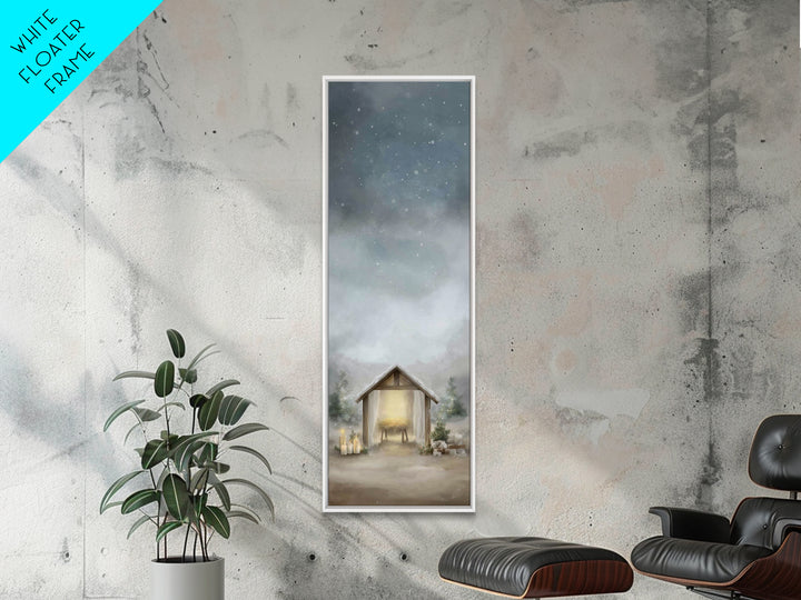 Sacred Horizon | Framed Canvas Print | Christian Wall Art | Christian Art Canvas | Christmas Art Work | Tall Narrow Wall Art