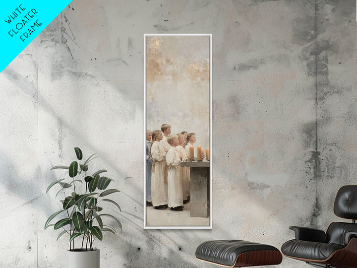 Sanctified Chorus – Framed Canvas Print, Christian Wall Art, Christian Art Canvas, Skinny Art, Christian Christmas Art, Christian Decor, Ch