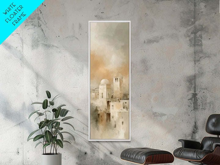 Bethlehem Dawn Light – Framed Canvas Print – Tall Narrow Wall Art – Christian Wall Art – Christian Art Canvas – Christmas Art – Christian D