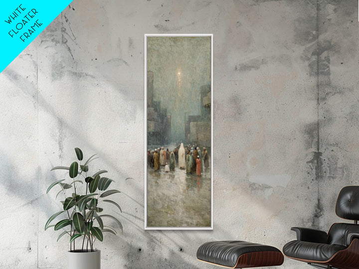 Messiah’s Arrival – Framed Canvas Print – Tall Narrow Wall Art – Christian Christmas Art – Christian Art Canvas – Christian Wall Art – Chri