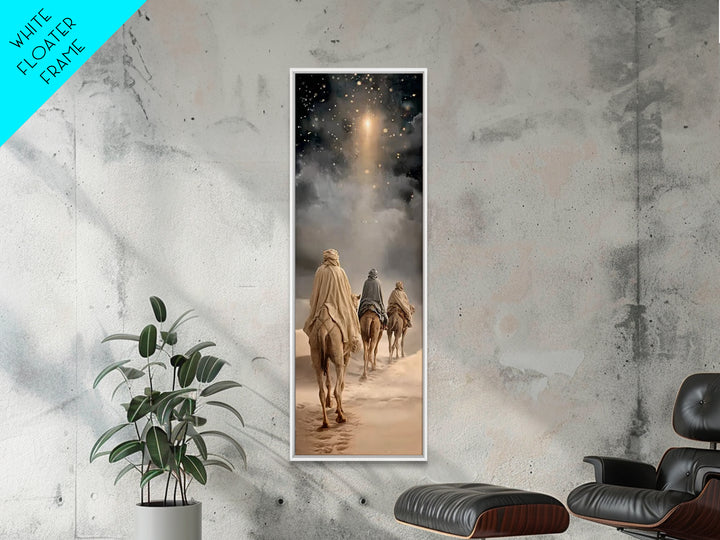Hope of the Manger – Framed Canvas Print – Skinny Art – Christian Art Canvas – Christian Wall Art – Christmas Art – Christian Christmas – C