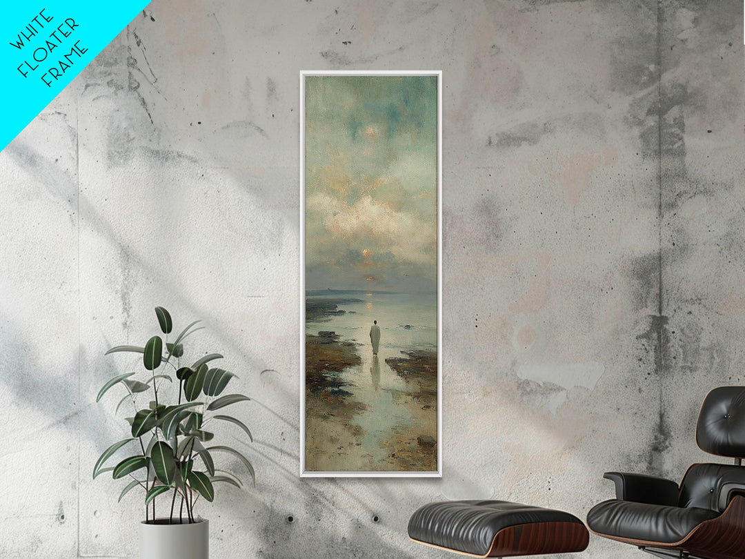 Twilight Path Grace | Framed Canvas Print | Skinny Art | Christian Art Canvas | Christian Wall Art | Jesus Painting | Christian Decor