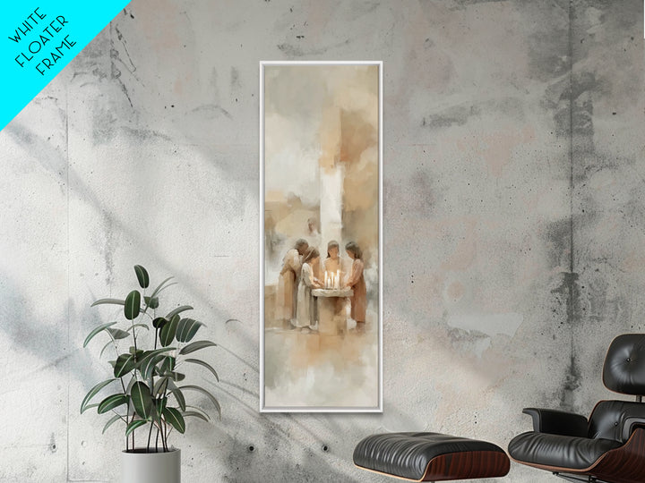 Sanctuary Of Peace - Framed Canvas Print - Christian Art Print - Christian Wall Art - Christmas Canvas Wall Art - Skinny Art - Jesus Art