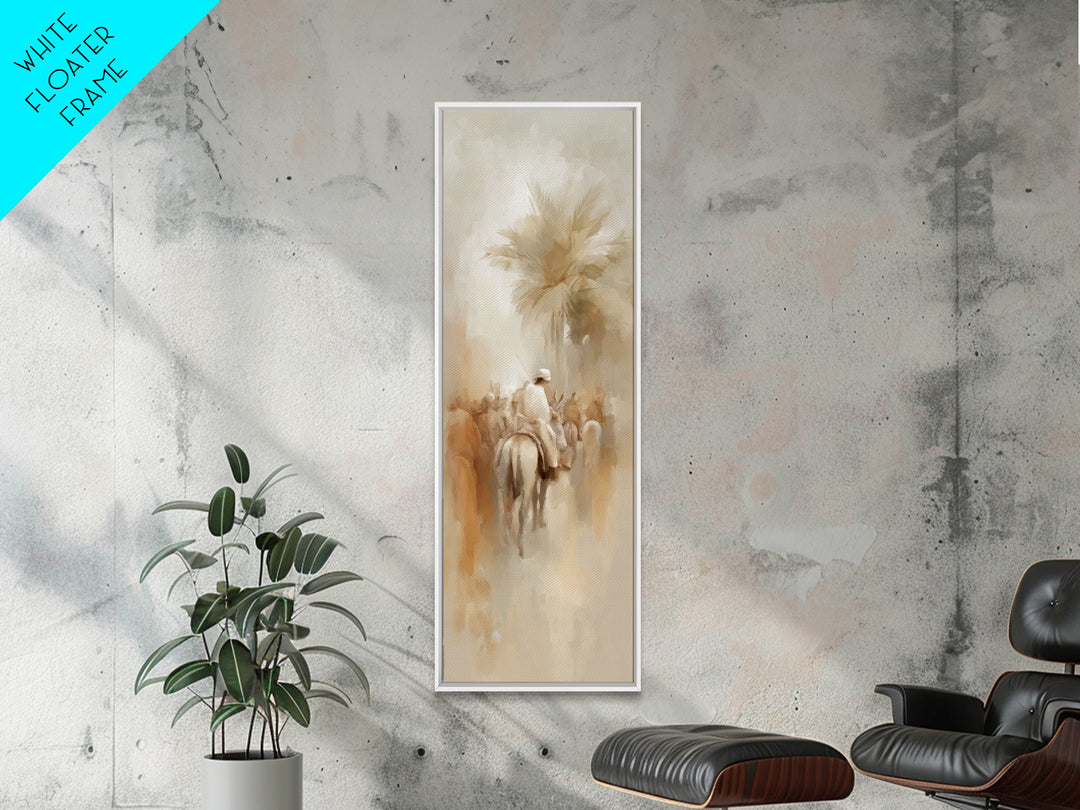 Hosanna In Glory – Framed Canvas Print – Christian Wall Art – Christian Art Canvas – Narrow Art – Jesus Painting – Christian Art Print