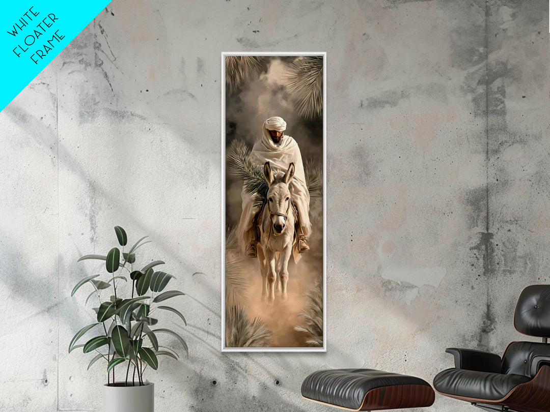 King Of Palms – Framed Canvas Print – Christian Art Canvas – Christian Art – Narrow Art – Christian Wall Art – Jesus Painting