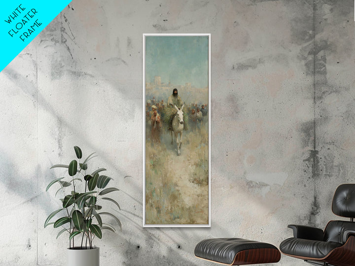 Triumphal Pathway – Framed Canvas Print – Christian Wall Art – Christian Art Print – Tall Skinny Art Print – Jesus Painting – Christian Art