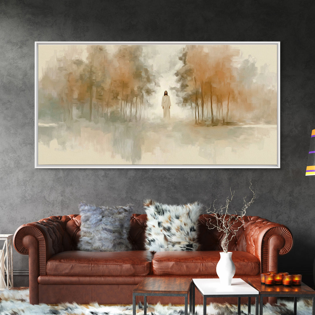 Forest of Mercy | Framed Canvas Print | Christian Wall Art | Jesus Painting | Christian Art Canvas | Christian Gift Ideas | Christmas Art