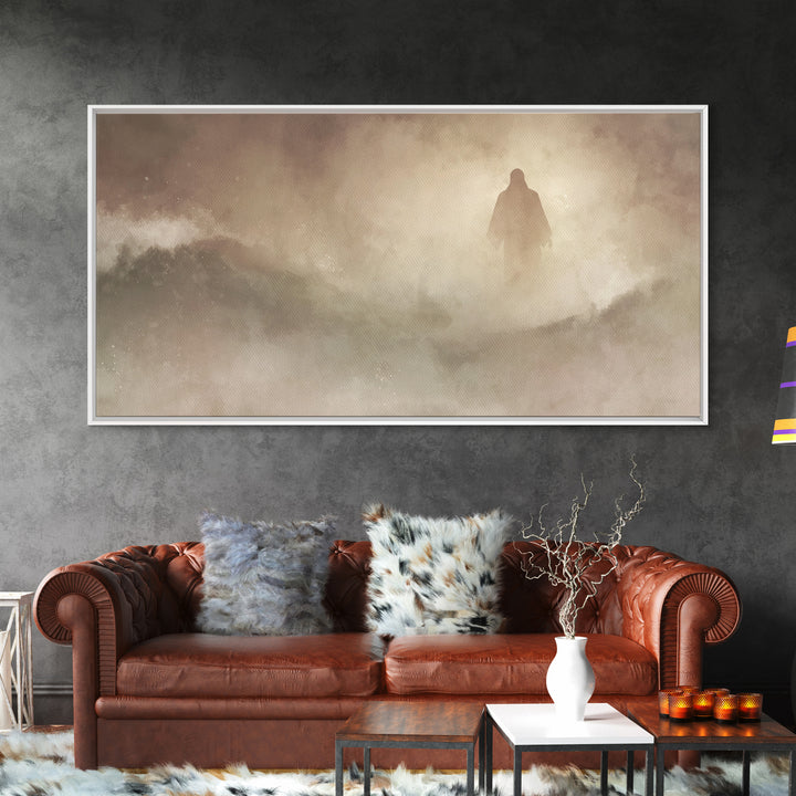 Sacred Stillness – Framed Canvas Print – Christian Art Canvas – Jesus Painting – Subtle Christian Art – Christian Wall Art – Christian Chri