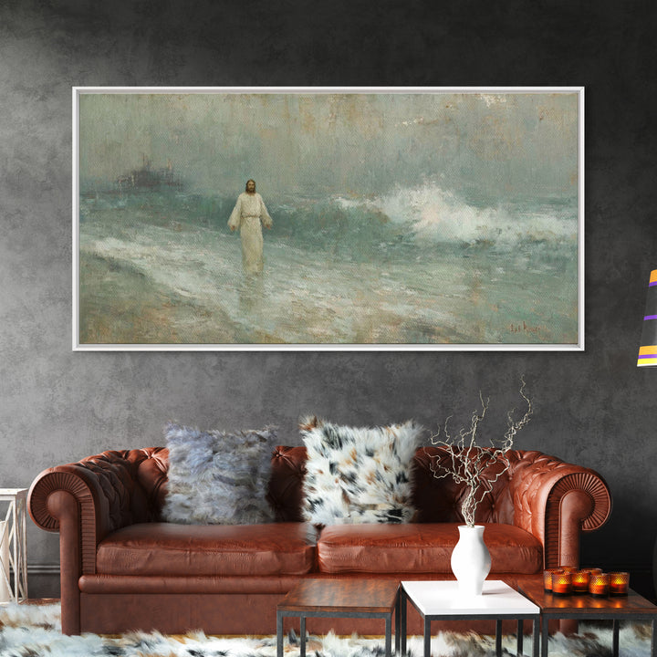Risen Light – Framed Canvas Print – Christian Art Canvas – Jesus Painting – Christian Wall Art – Modern Christian Art – Christian Gift