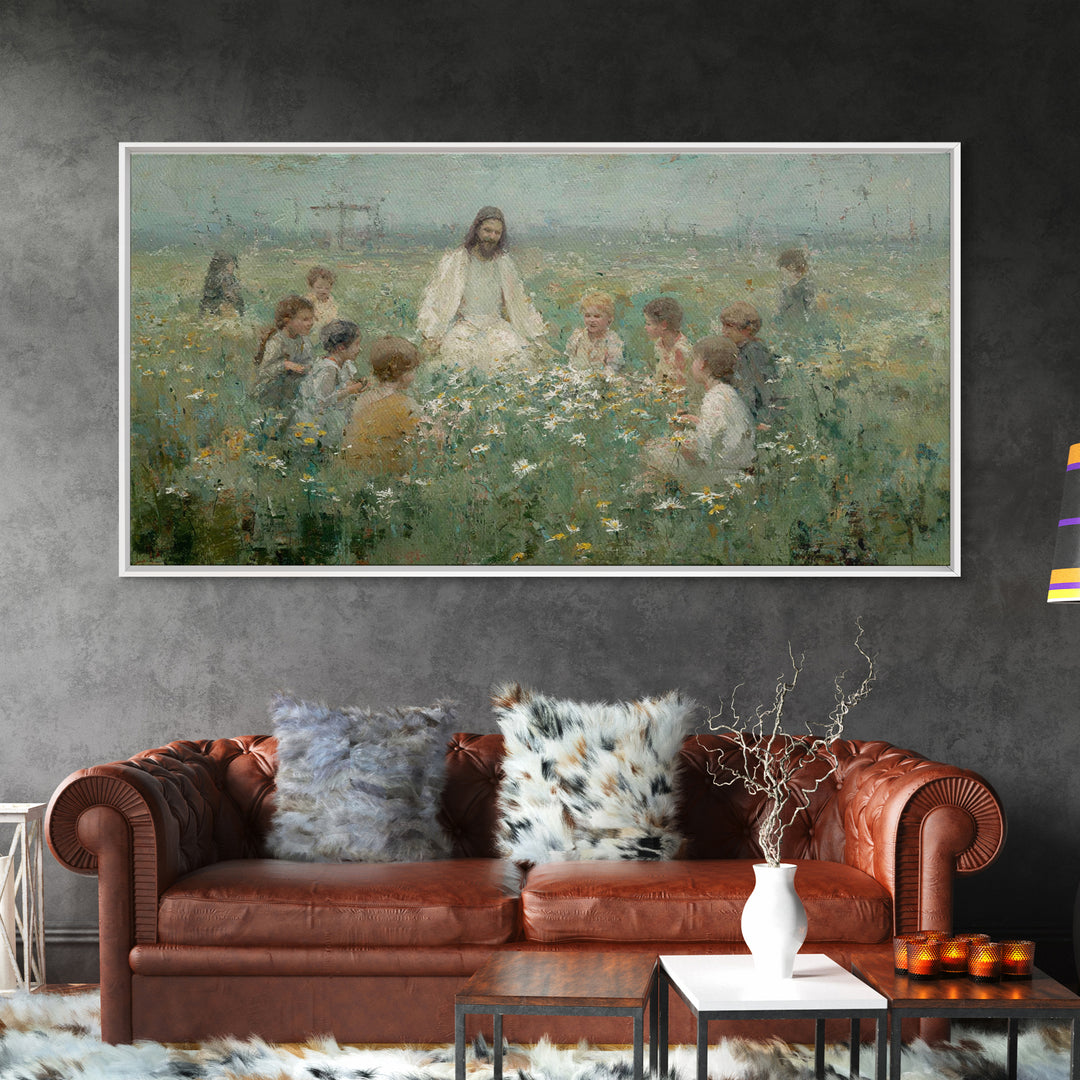Morning Tide – Framed Canvas Print – Christian Art Canvas – Christian Paintings – Jesus Painting – Subtle Christian Art – Christian Decor