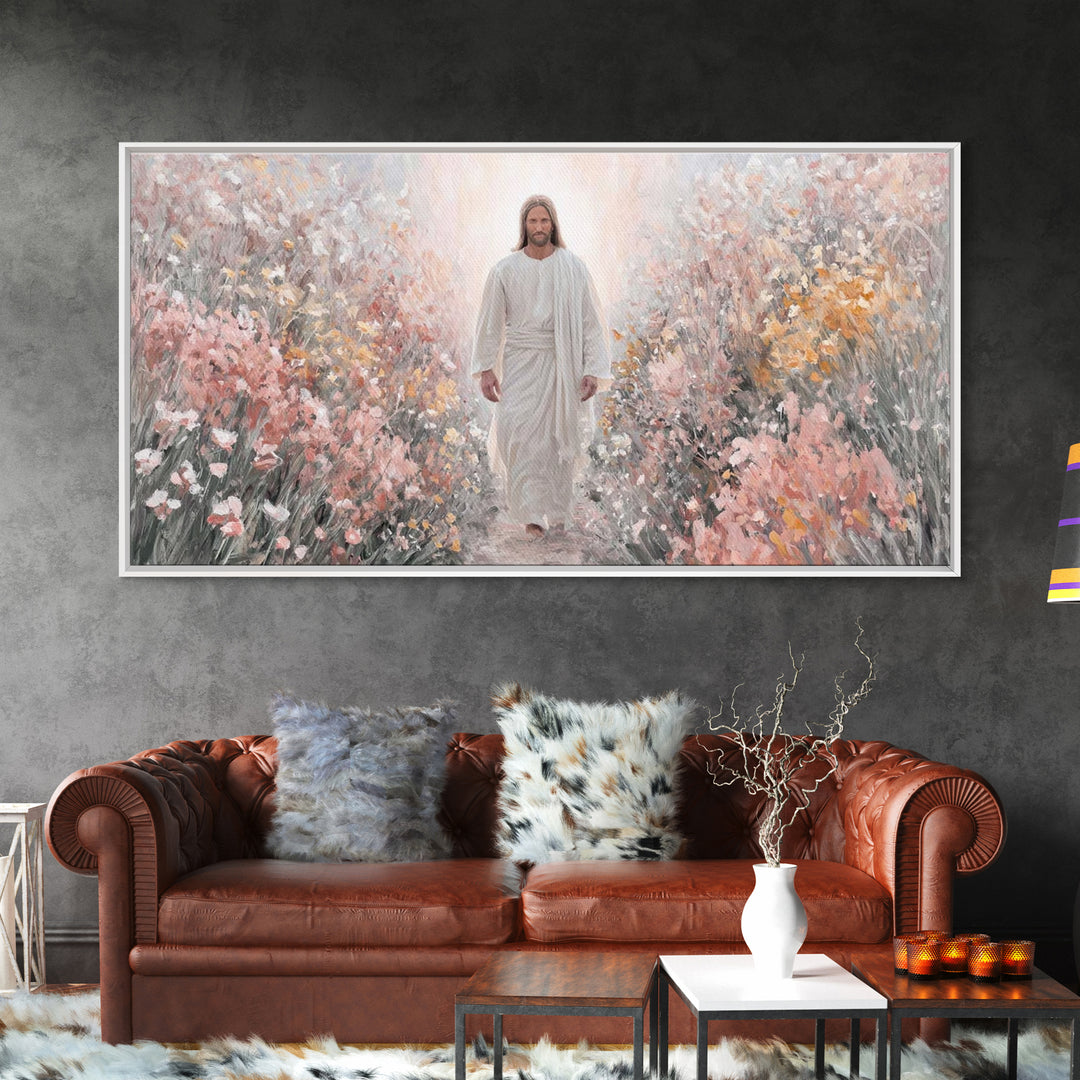 Stillness Of Glory | Framed Canvas Print | Christian Art | Jesus Painting Canvas | Christian Wall Art | Christmas Canvas Wall Art | Christi