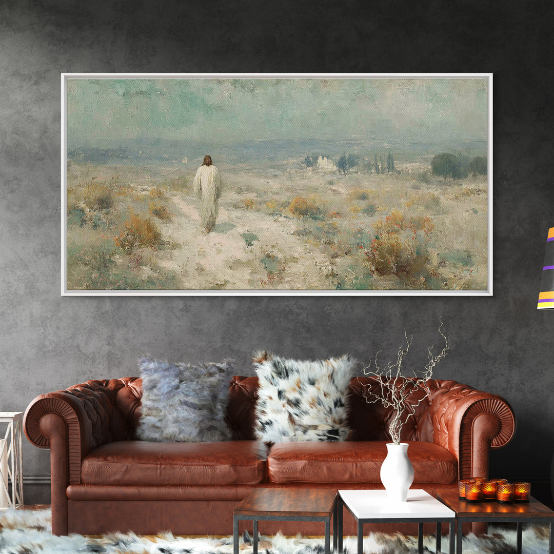 Horizon Of Mercy – Framed Canvas Print – Christian Art Canvas – Christian Wall Art – Jesus Painting – Christian Art Work – Christian Gift –