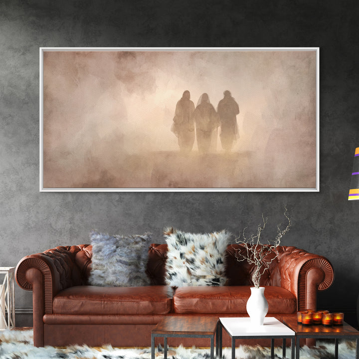 Pilgrim Heart Path, Framed Canvas Print, Christian Art Print, Christian Art Canvas, Jesus Painting, Christian Wall Art, Christian Gift Idea