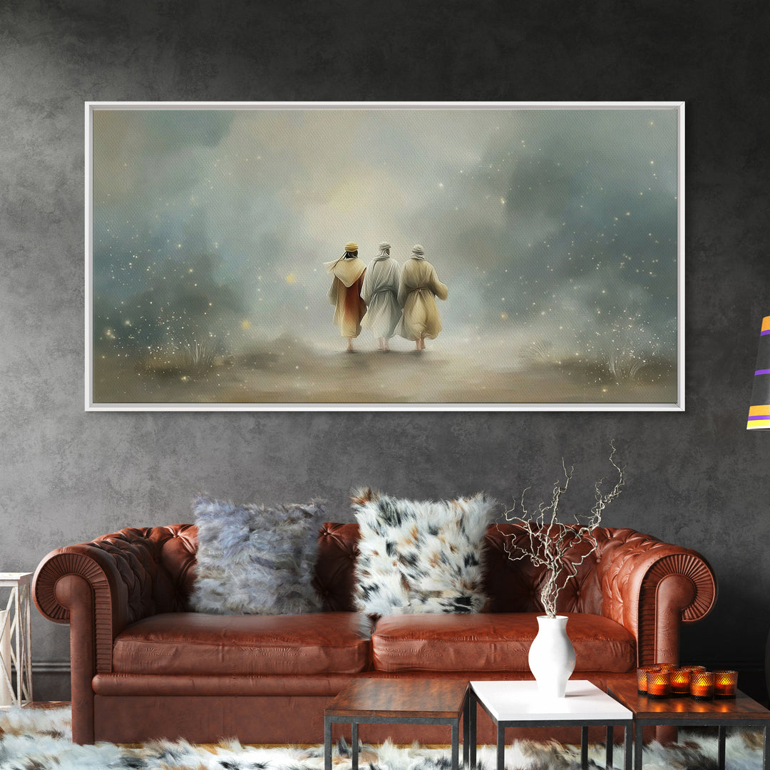 Walk Of Revelation – Framed Canvas Print – Christian Art Print – Christian Wall Art – Jesus Painting – Christian Art Canvas – Christian Dec