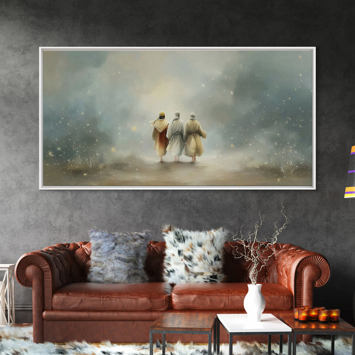 Walk Of Revelation – Framed Canvas Print – Christian Art Print – Christian Wall Art – Jesus Painting – Christian Art Canvas – Christian Dec