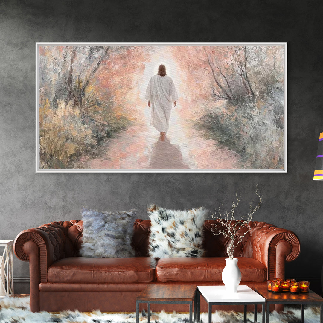 Light Of Glory | Framed Canvas Print | Christian Wall Art | Jesus Christmas Art | Christian Art Canvas | Christmas Decor