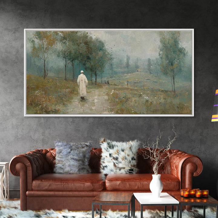 Peaceful Calling, Framed Canvas Print, Christian Wall Art, Christian Art Painting, Jesus Painting Canvas, Christian Decor