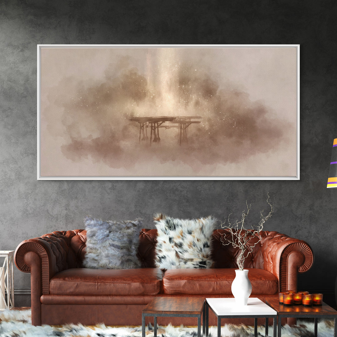 Divine Ascension, Framed Canvas Print, Christian Art Canvas, Christian Wall Art, Jesus Painting, Christian Decor