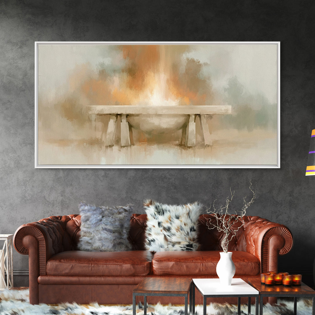 Altar Of Light – Framed Canvas Print – Christian Wall Art – Christian Art Canvas – Christian Decor – Christian Art