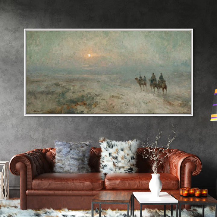 Starborn Pilgrimage, Framed Canvas Print, Christmas Art Prints, Christian Christmas Art, Christian Art Canvas, Christian Wall Art