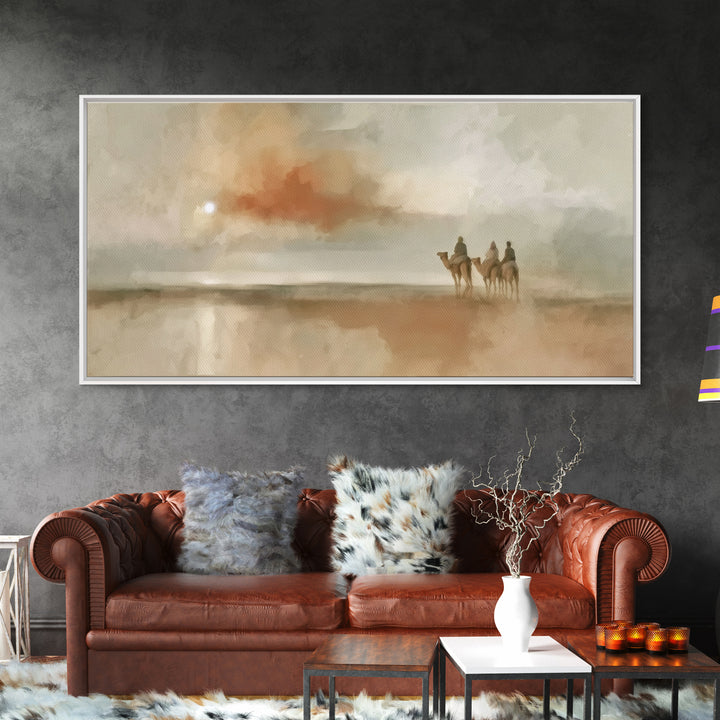 Celestial Caravan | Framed Canvas Print | Christian Wall Art | Christmas Canvas Wall Art | Christian Art Canvas | Christmas Art Prints
