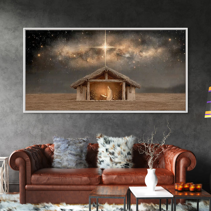 Sacred Dawn – Framed Canvas Print – Christian Canvas – Christian Art – Christian Decor – Jesus Art – Christian Gifts – Christmas Art