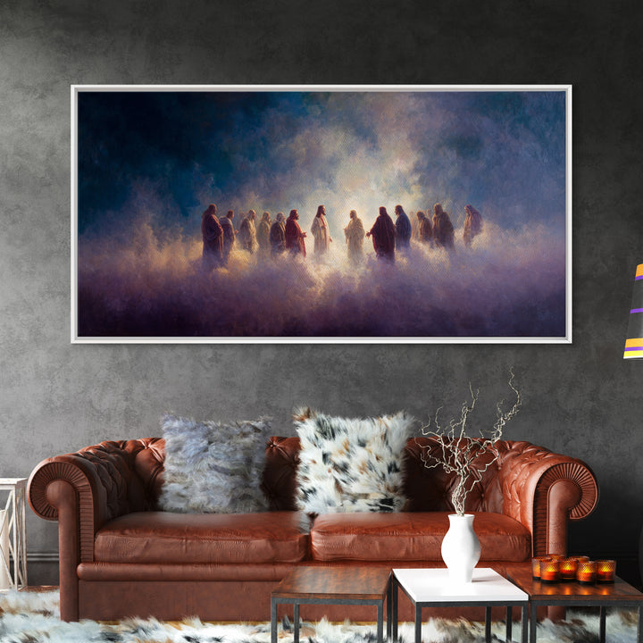 Cloud of Witnesses – Framed Canvas Print – Christian Canvas – Christian Gifts – Christian Art – Christmas Art – Christian Decor – Jesus Art